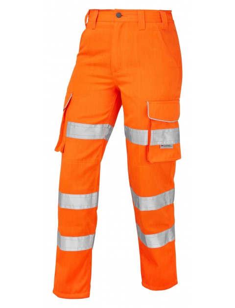 Leo Pennymoor Women’s Polycotton Trousers - Orange Clothing